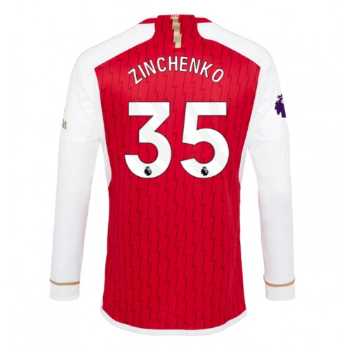 Pánský Fotbalový dres Arsenal Oleksandr Zinchenko #35 2023-24 Domácí Dlouhý Rukáv